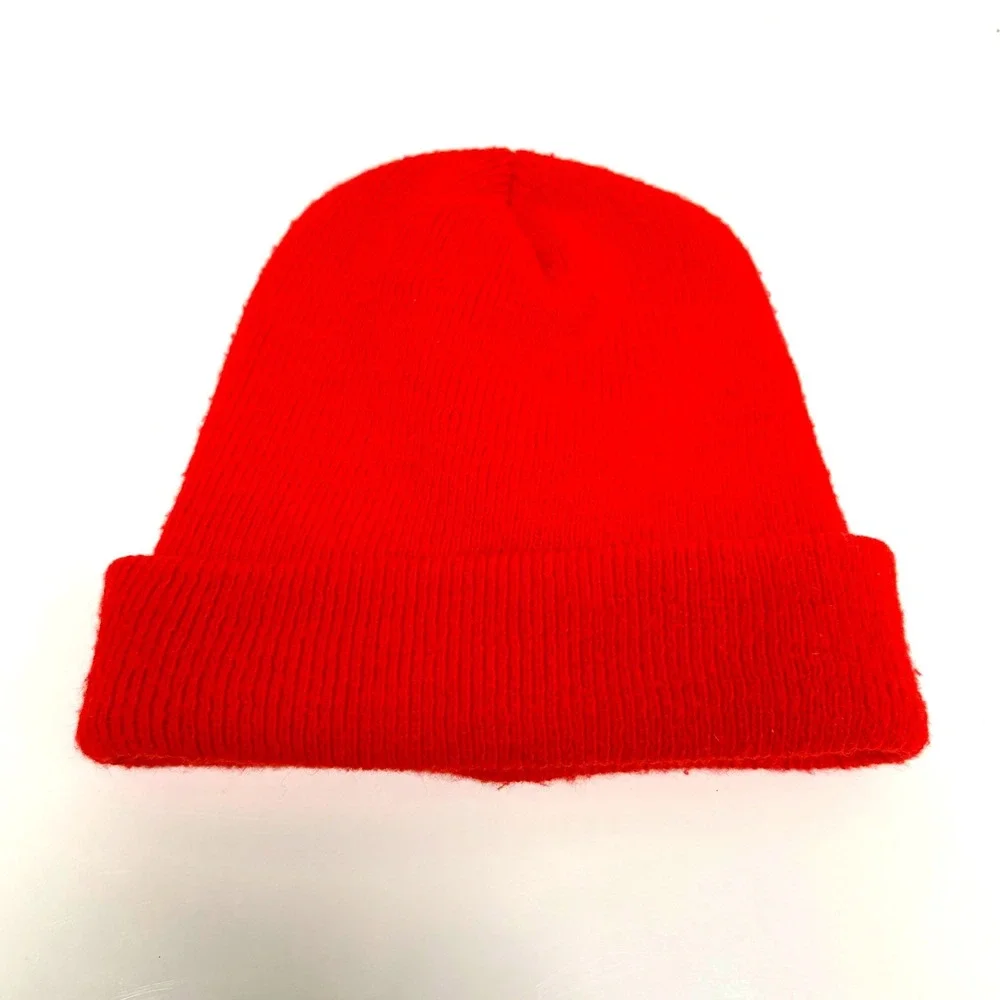 Chicago Bulls 90's NBA Knit Beanie Hat Red Embroidered Logo‎ Cuffed Winter Cap